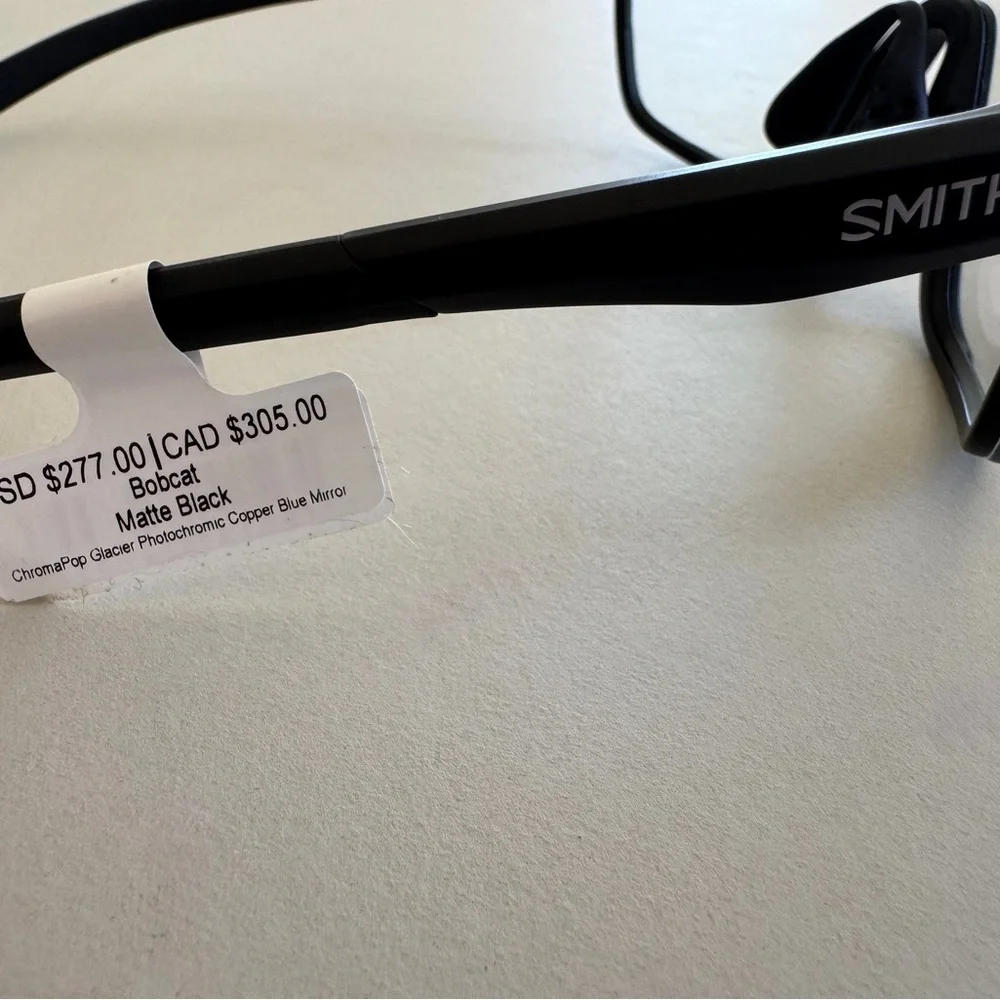 Smith Bobcat Sunglasses Black w/Clear Lens NWT - Picture 5 of 5